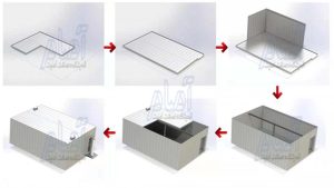 مراحل ساخت خزانه بانک